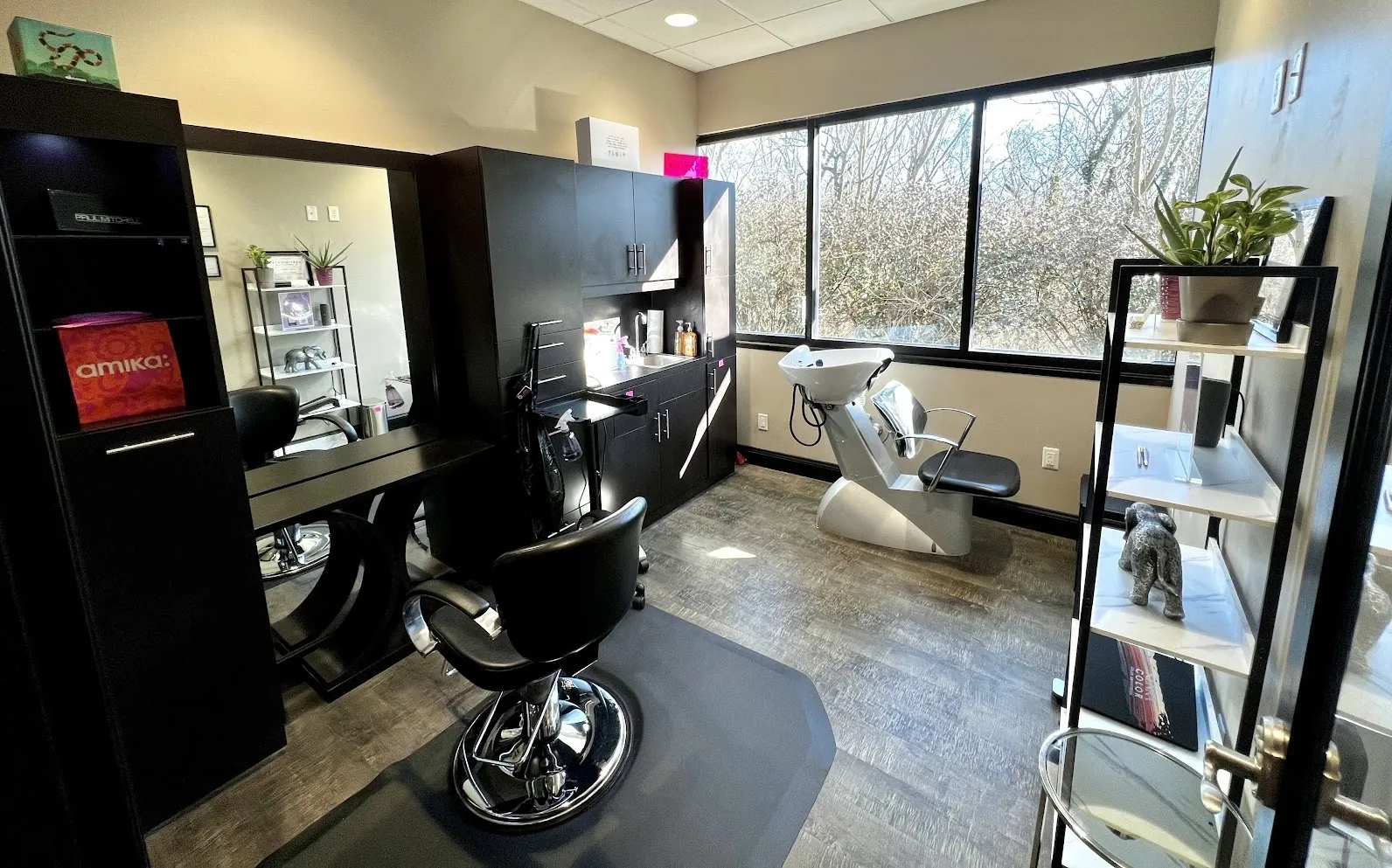 Infinity Salon private studio interior in Farragut, TN